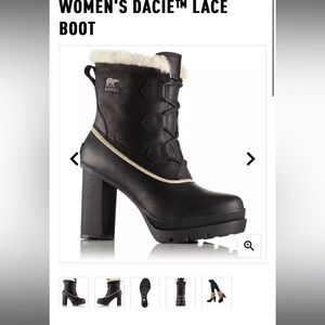 Sorel Dacie Lace Black size6